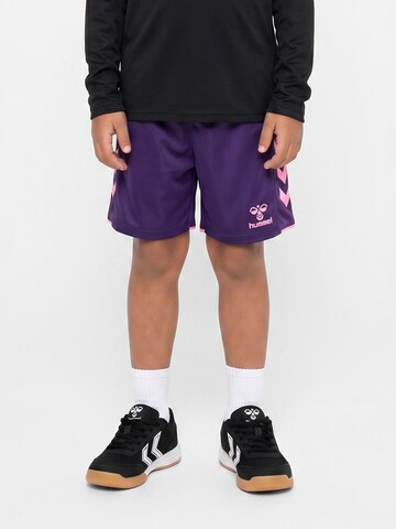 Hummel Regular Sports trousers in Purple: front