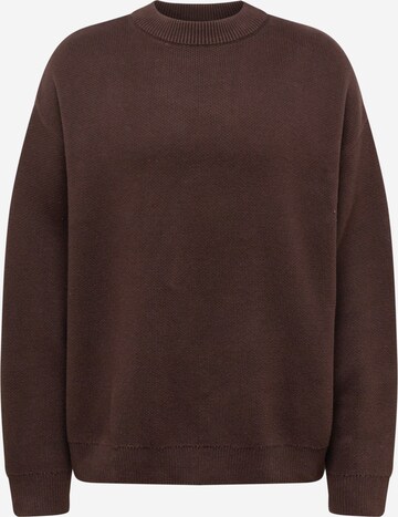 WEEKDAY Sweater 'John' in Brown: front