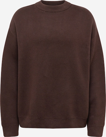 WEEKDAY Sweater 'John' in Brown: front