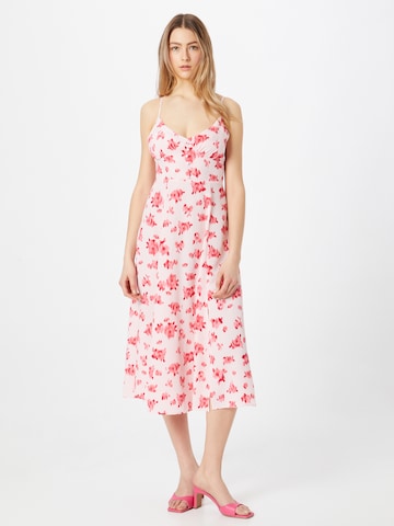 The Frolic Summer dress in Pink: front