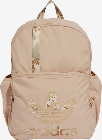 Sac à dos ADIDAS ORIGINALS en beige : devant