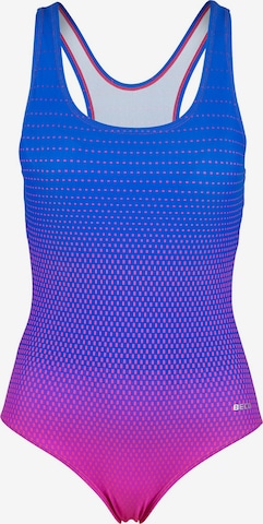 BECO the world of aquasports Bustier Badeanzug in Blau: Vorderseite