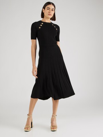 MICHAEL Michael Kors - Vestido de punto en negro: frente