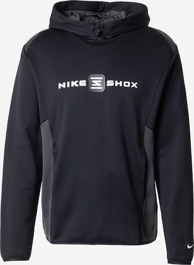 Nike Sportswear Sweater majica 'SHOX' u tamo siva / crna / bijela, Pregled proizvoda