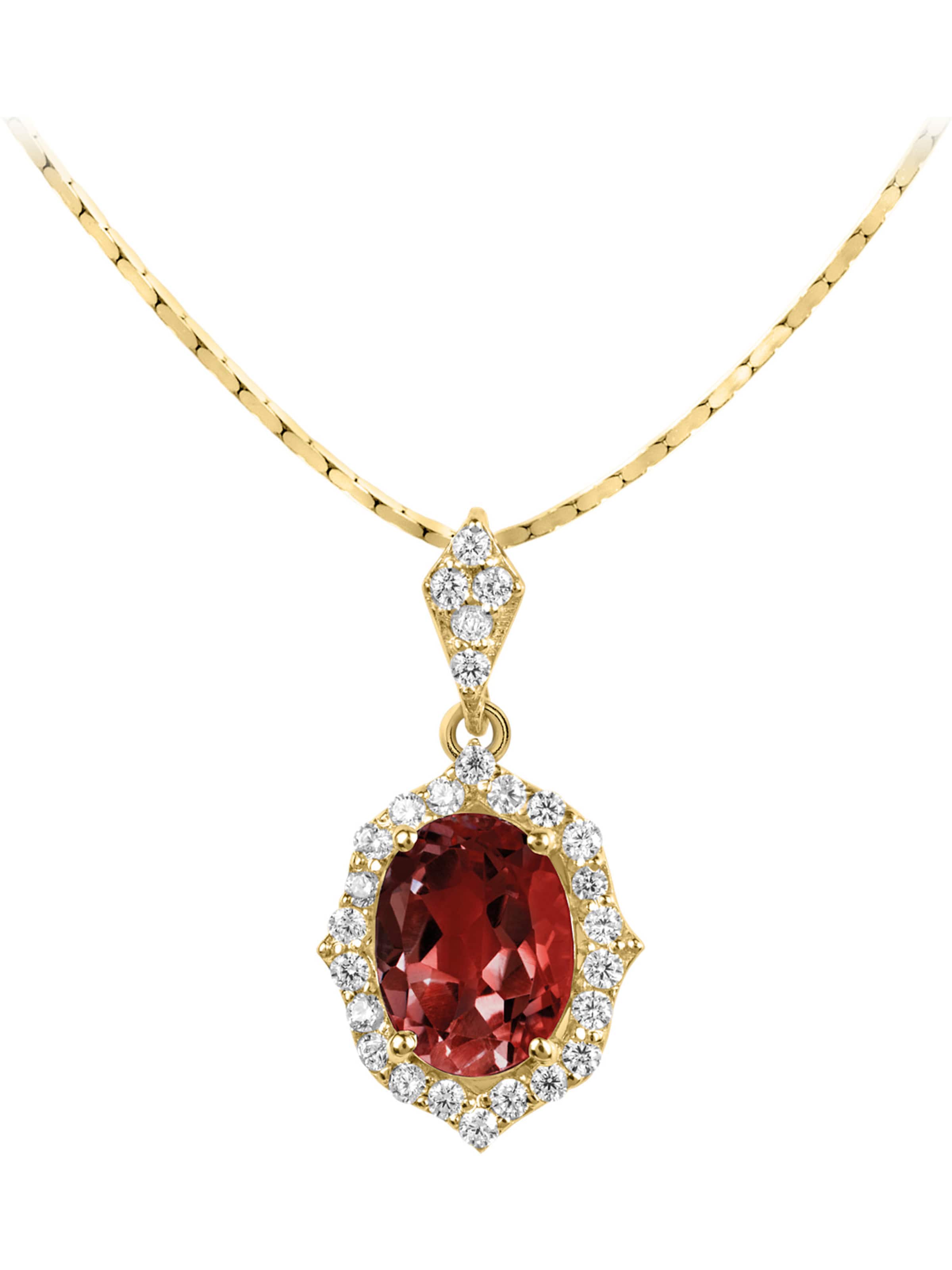 Jacques Lemans Kette in Rot: Vorderseite