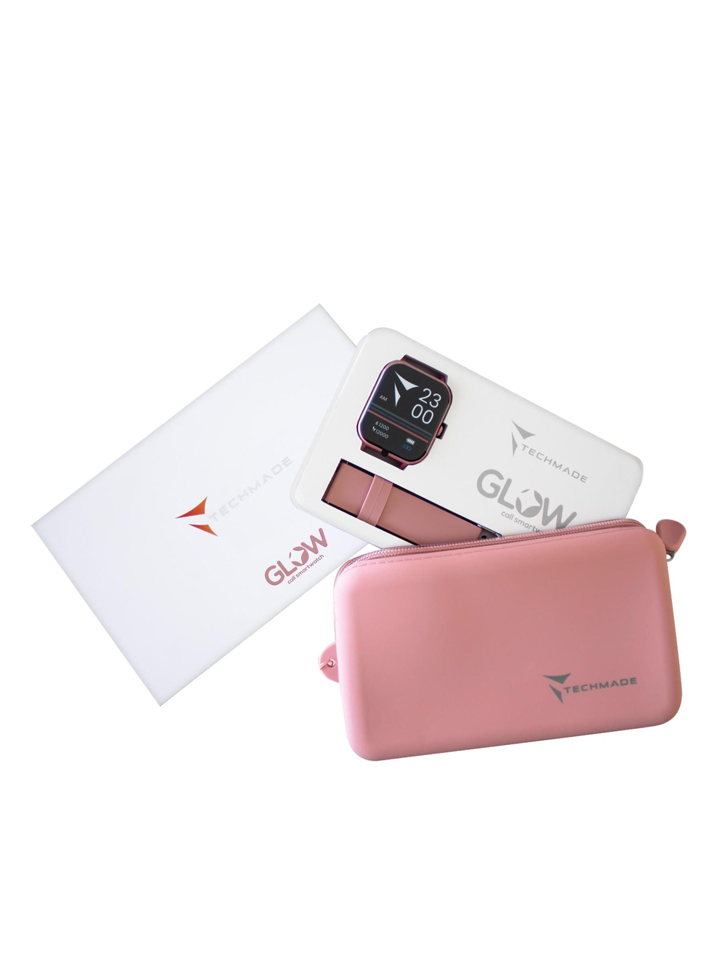 Techmade Digital Watch 'Smart Watch Glow Pink' in Pink