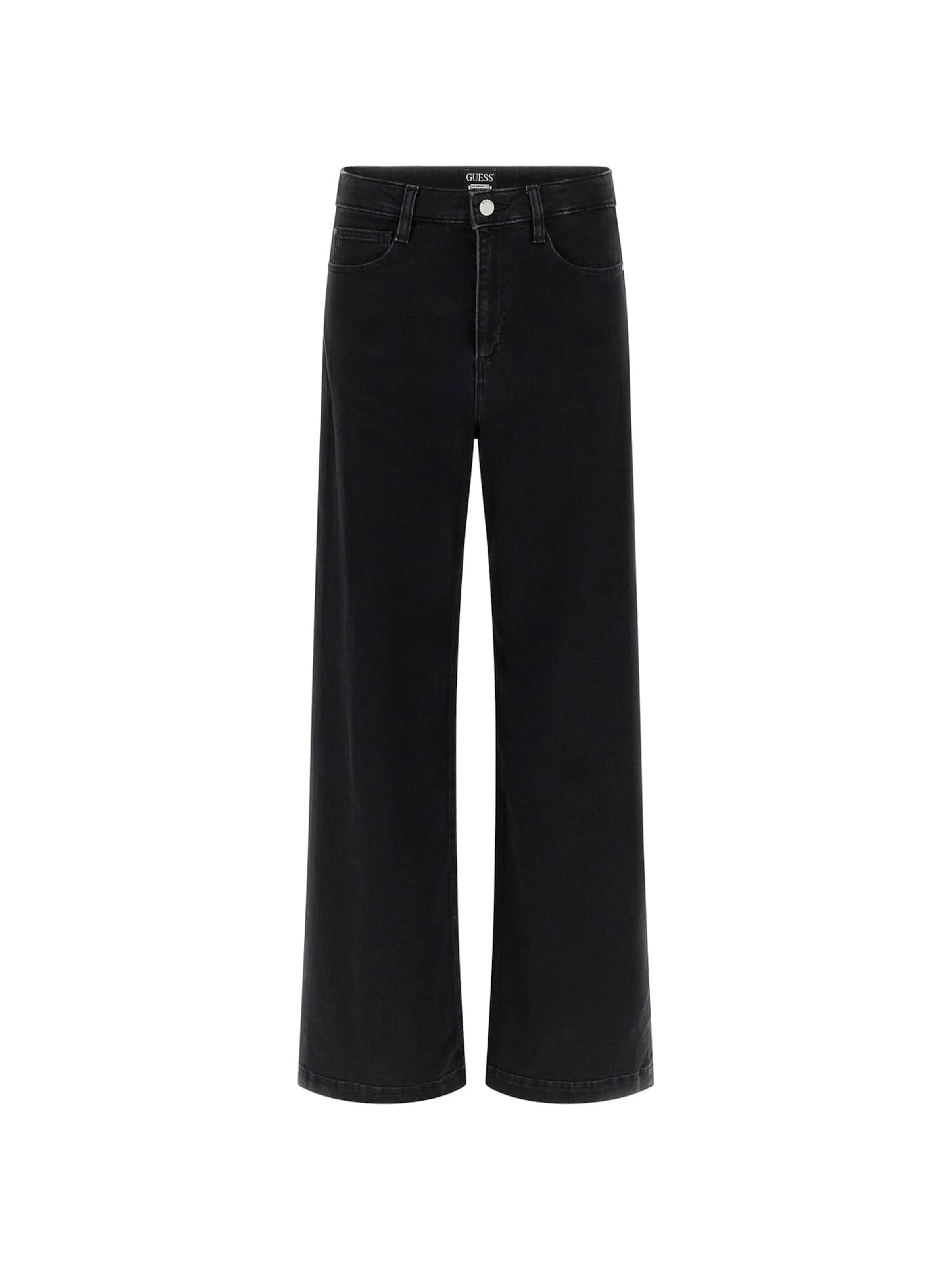 GUESS Wide leg Jeans 'Bellagio' in Black: front