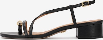 Kazar Босоножки через палец в Черный: спереди