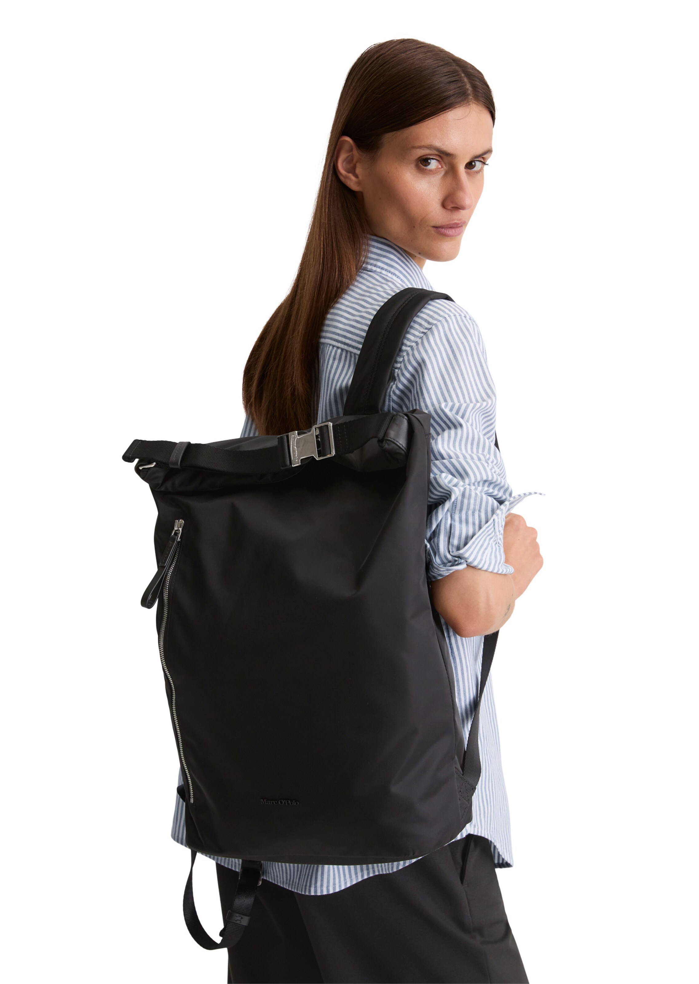 Sac à dos Marc O'Polo en noir : devant