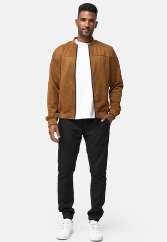 INDICODE JEANS Between-Season Jacket 'Ibon' in Brown