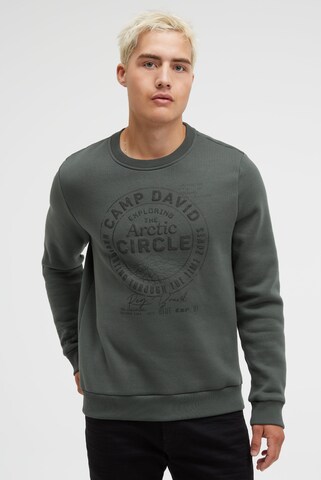 CAMP DAVID Sweatshirt in Grau: Vorderseite