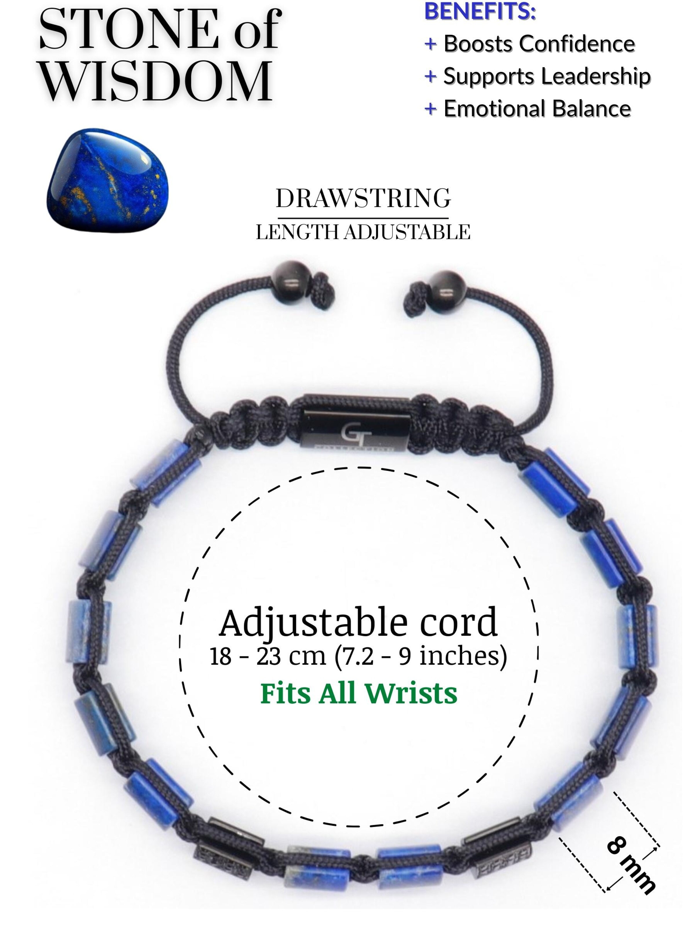 GT Collection Bracelet 'Flat-Bead' in Blue