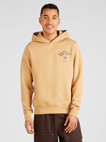 TOMMY HILFIGER Sweatshirt 'Arched Varsity' in Beige: Vorderseite