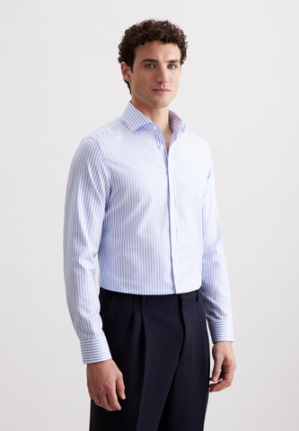 Coupe regular Chemise business 'SMART CLASSICS' SEIDENSTICKER en bleu : devant
