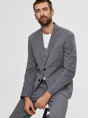 Coupe regular Veste de costume 'Jim' SELECTED HOMME en gris