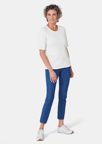 Goldner Shirt in Wit