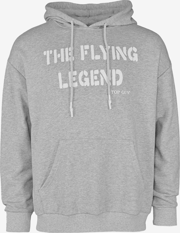 TOP GUN Sweatshirt in Grey: front