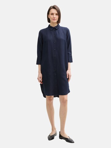 TOM TAILOR Shirt Dress in Blue: front