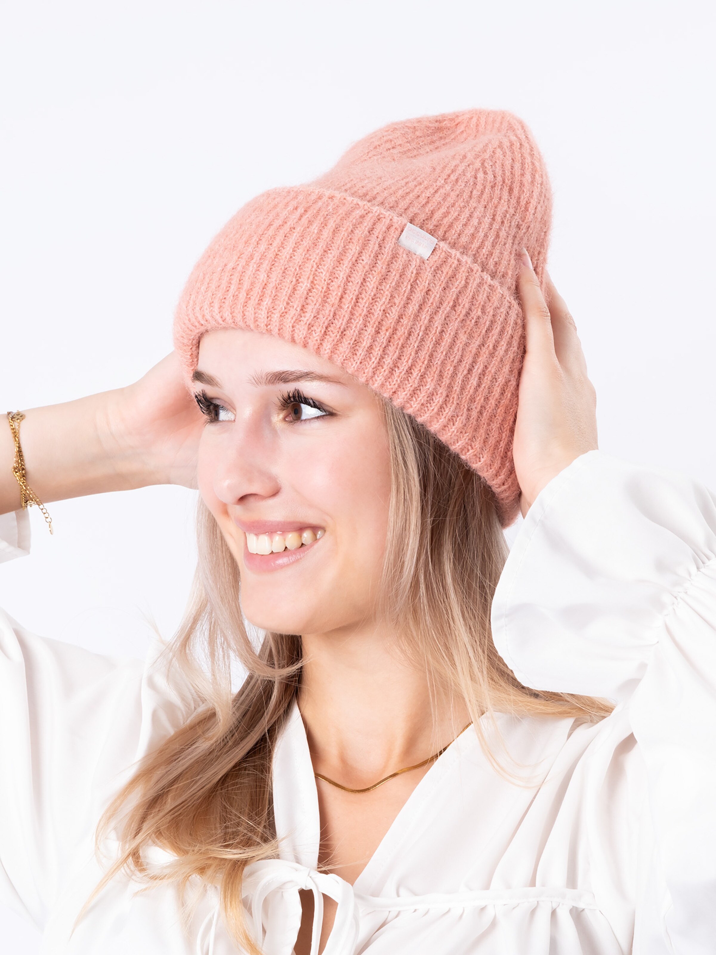 Occulto Beanie 'Emma' in Pink: front