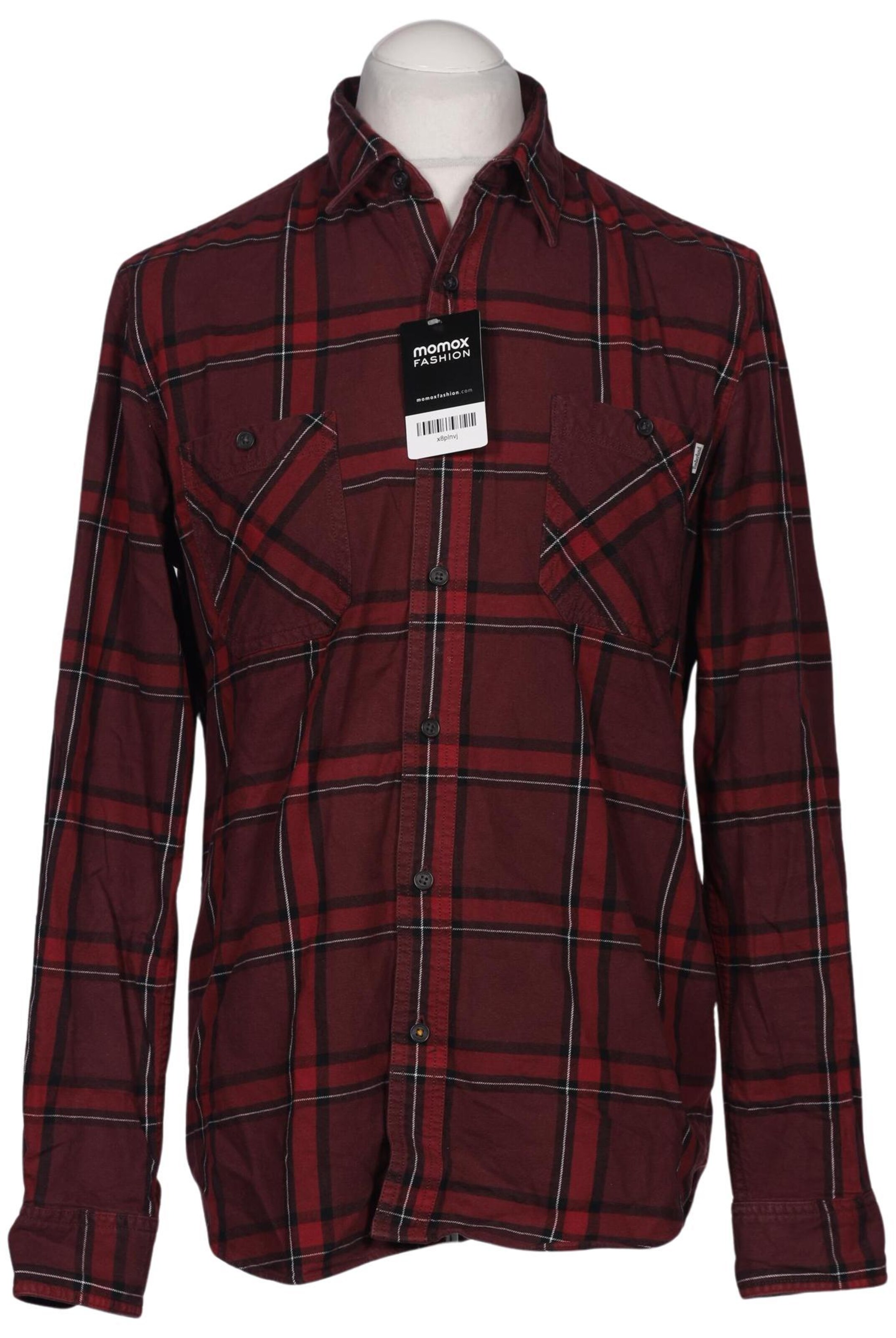 TIMBERLAND Button Up Shirt in M in Red: front