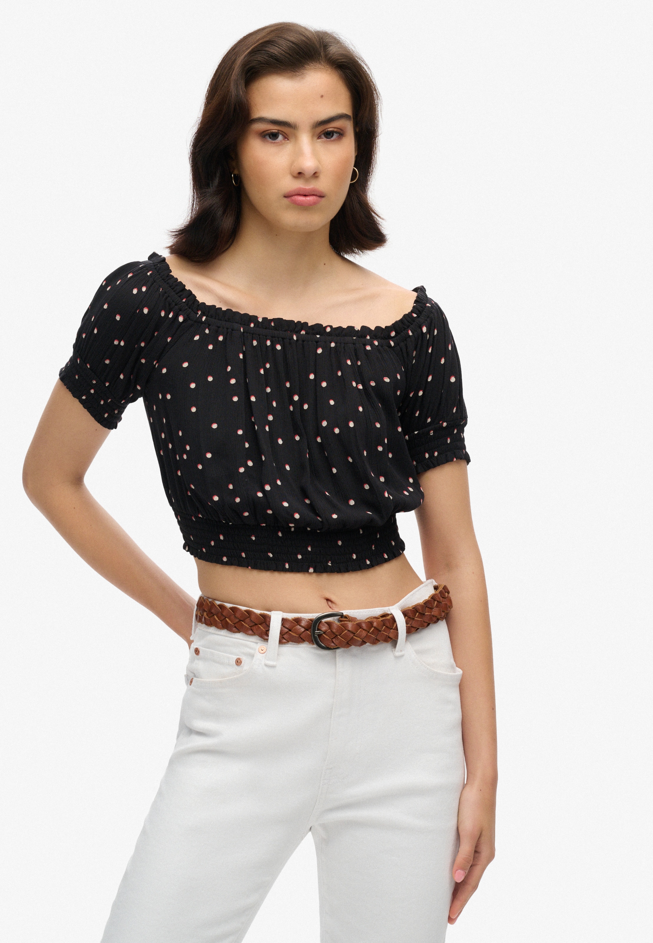 Superdry & Co Blouse in Zwart: voorkant