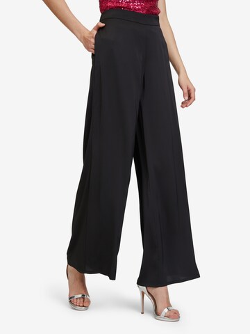 Vera Mont Wide leg Broek in Zwart: voorkant