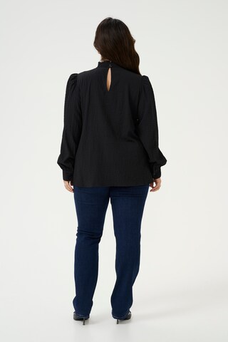 KAFFE CURVE Blus 'KC Ditti' i svart