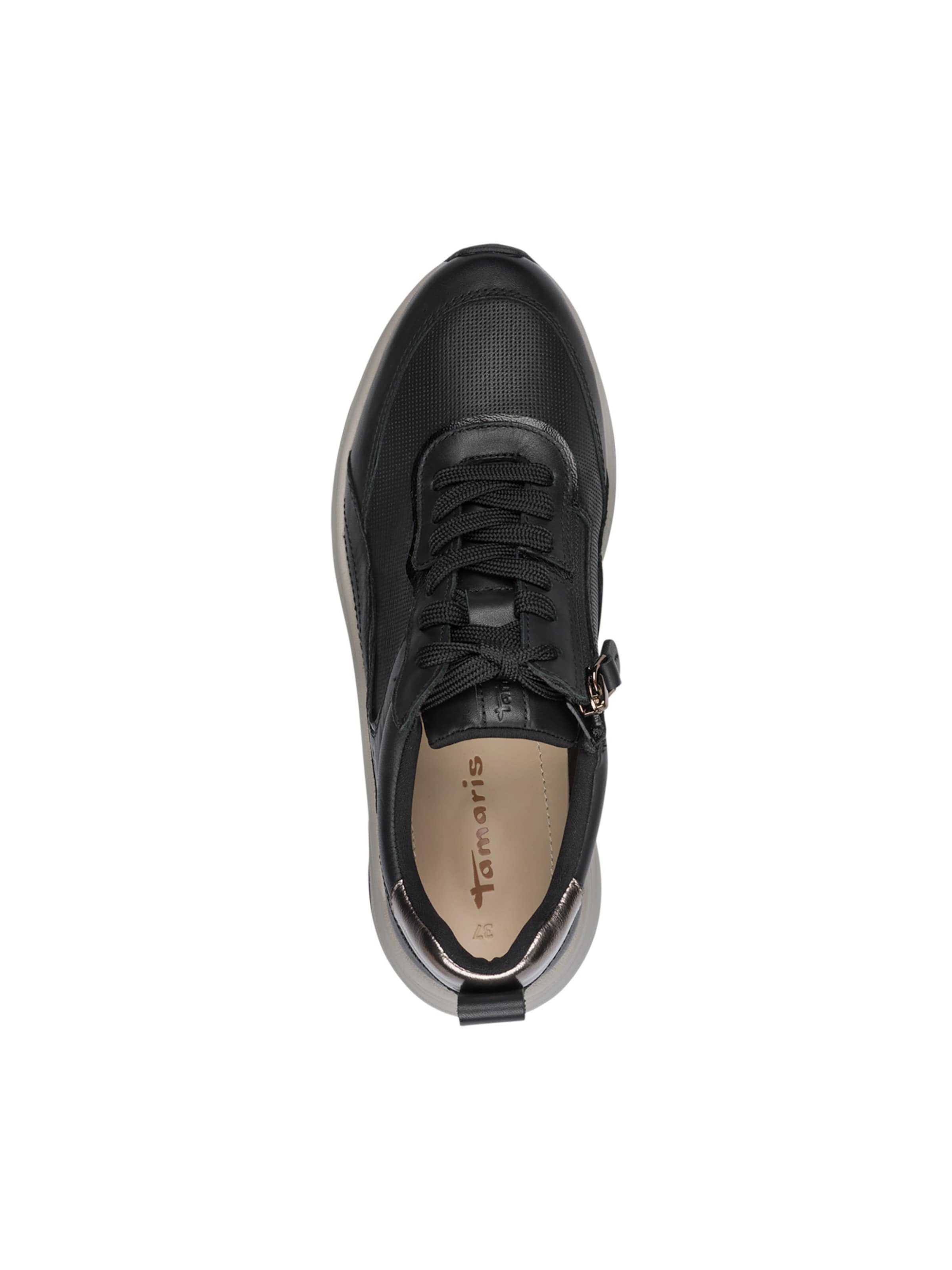 Sneaker bassa di Tamaris in nero