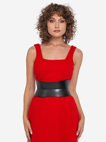 Haute Cuir Belt 'Sablier Corset Belt' in Black: front