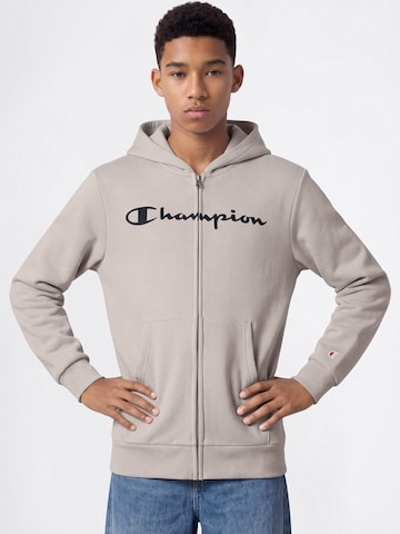 Champion Sweatjacke in Grau: Vorderseite