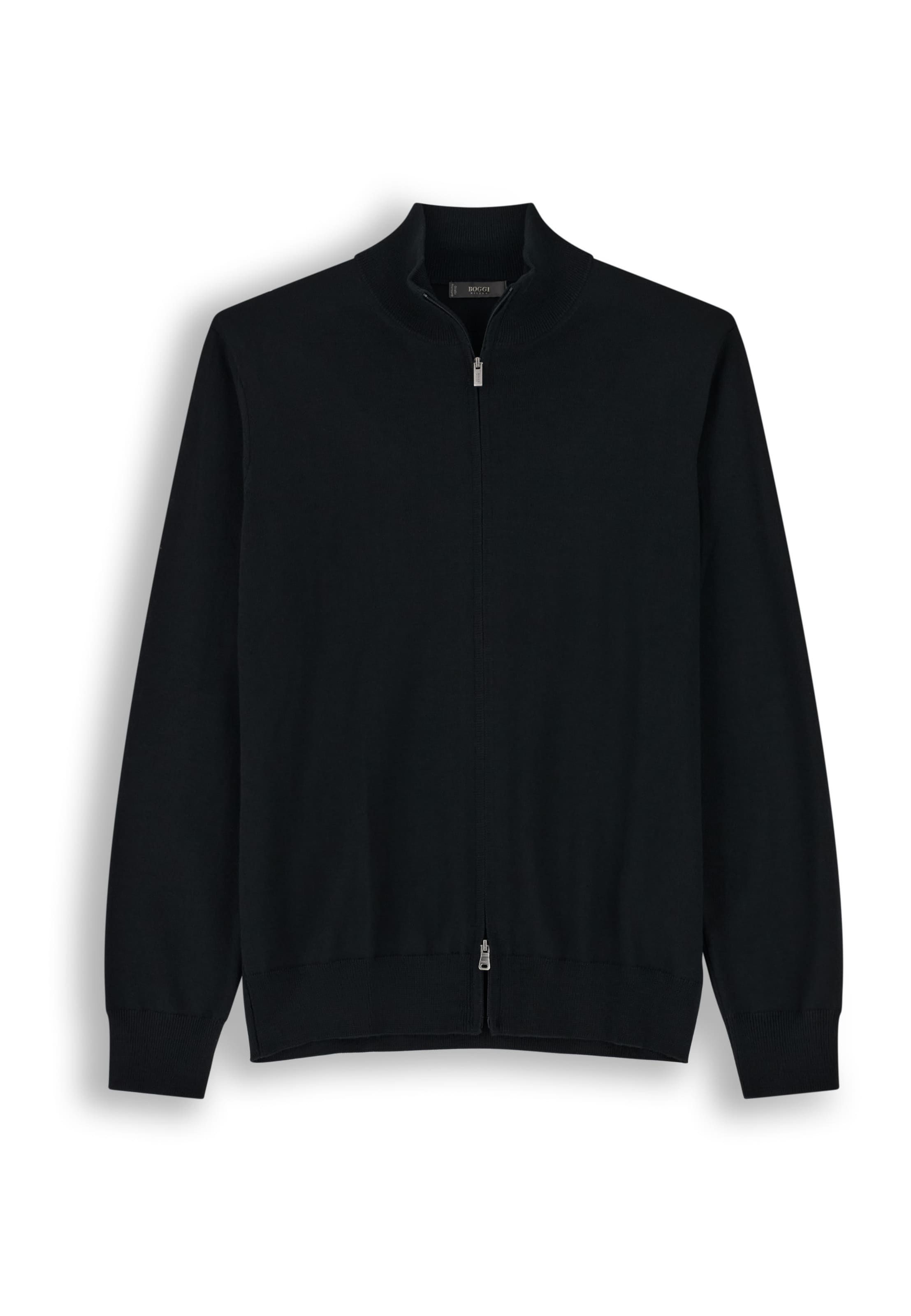Vestes en maille Boggi Milano en noir : devant