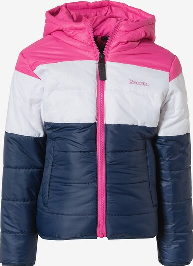 BENCH Winterjacke 'SALMA' in dunkelblau / pink / weiß, Produktansicht