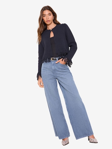 Lipsy Плетена жилетка в синьо: отпред