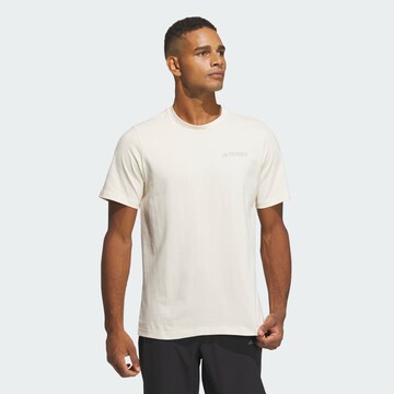 ADIDAS TERREX Performance Shirt in White: front