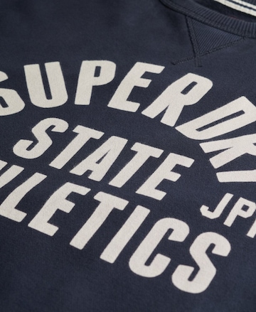 Sweat-shirt 'Athletic Essentials' Superdry en bleu