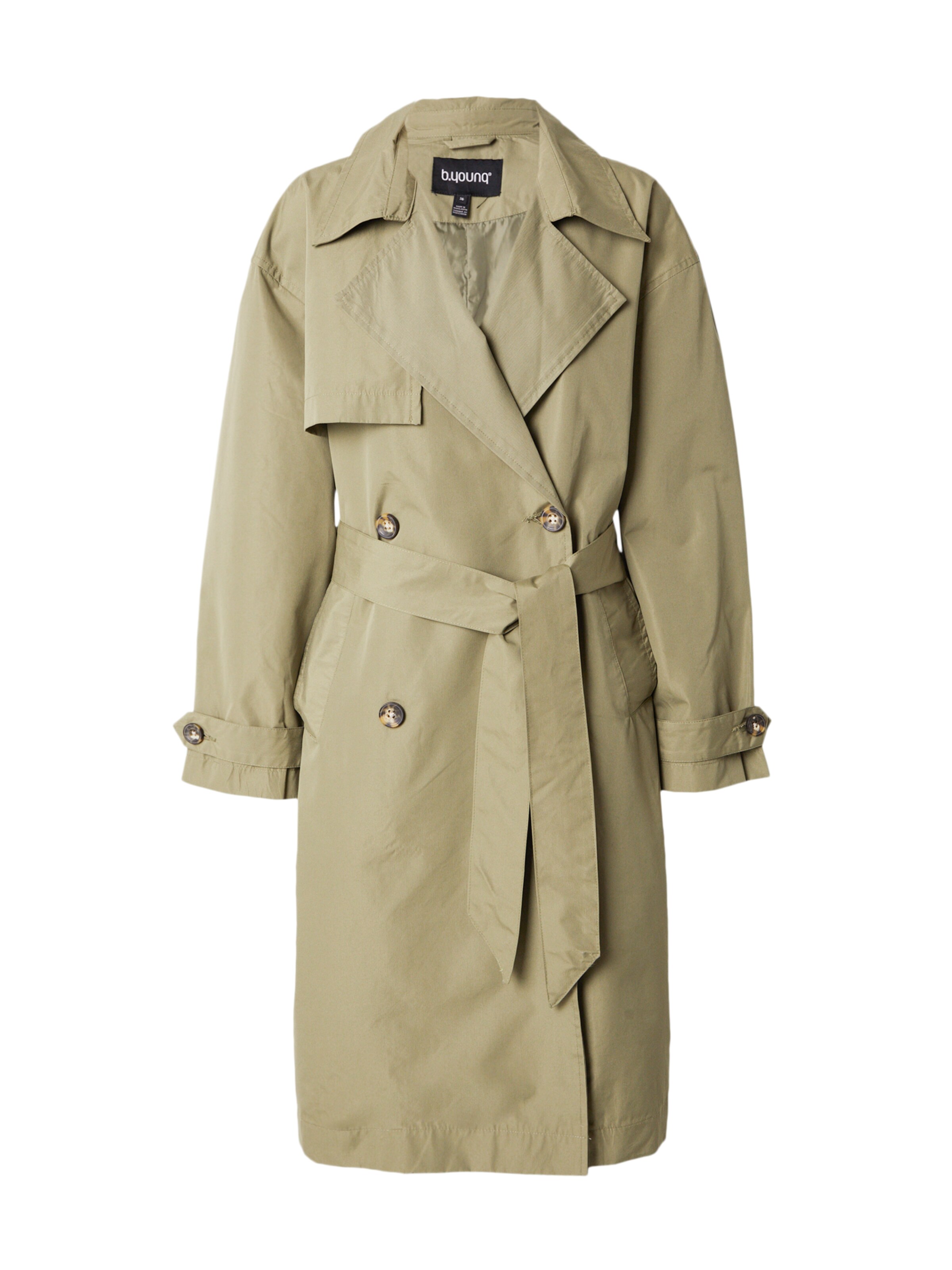 b.young Overgangsfrakke 'CALEA' i grøn: forside