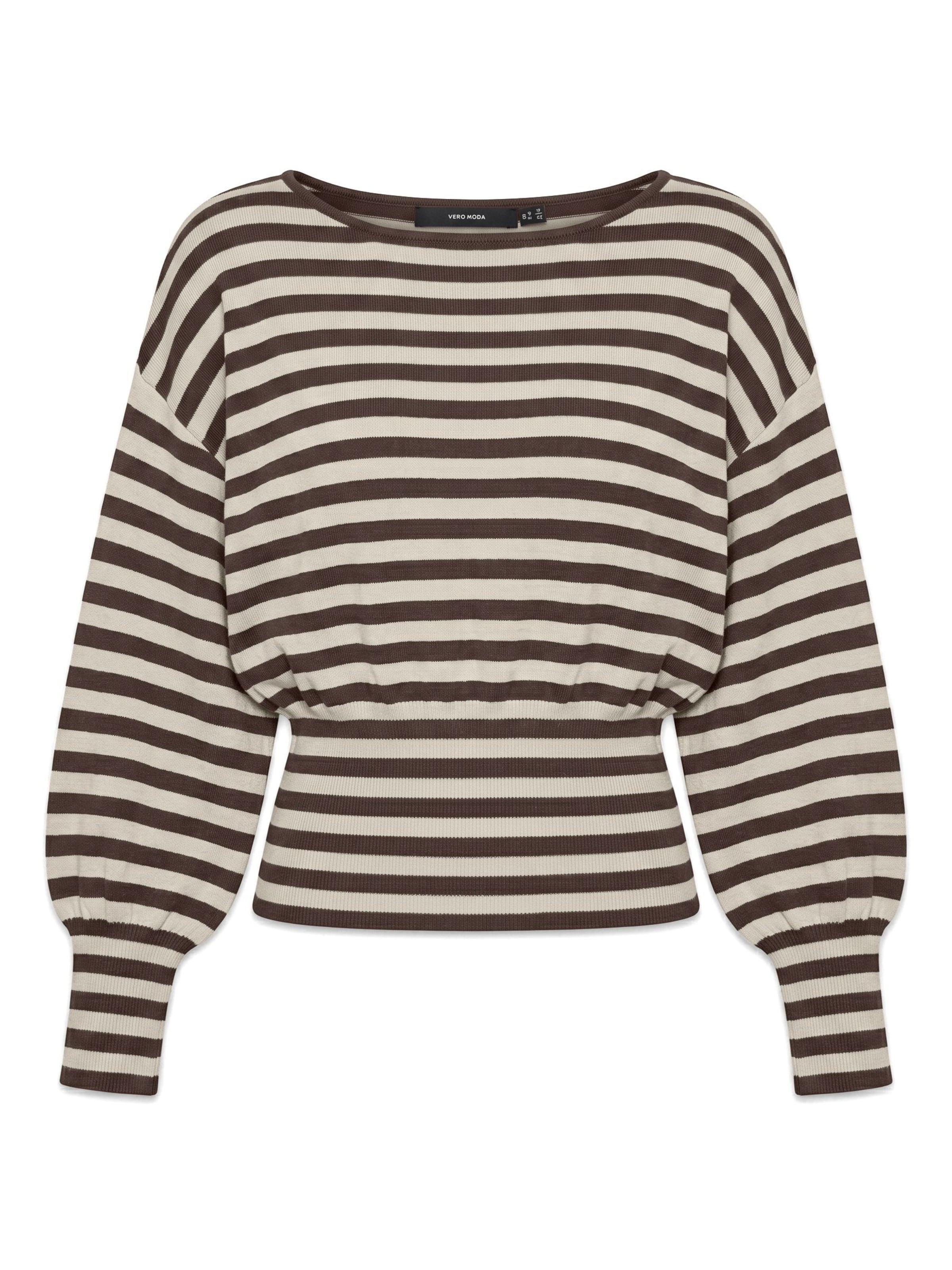 VERO MODA Trui 'VMRaye' in Bruin: voorkant