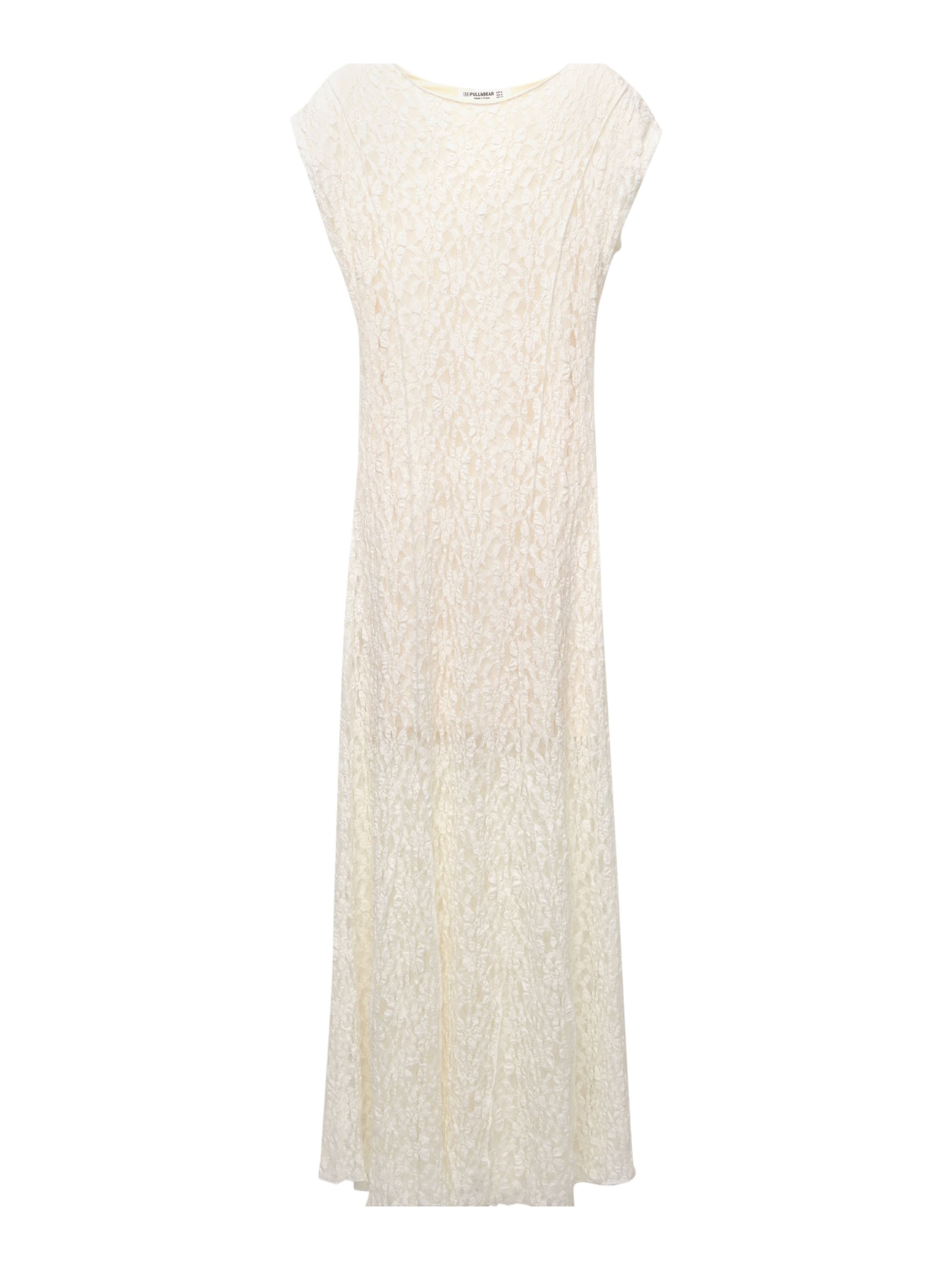 Pull&Bear Klänning i vit, Produktvy