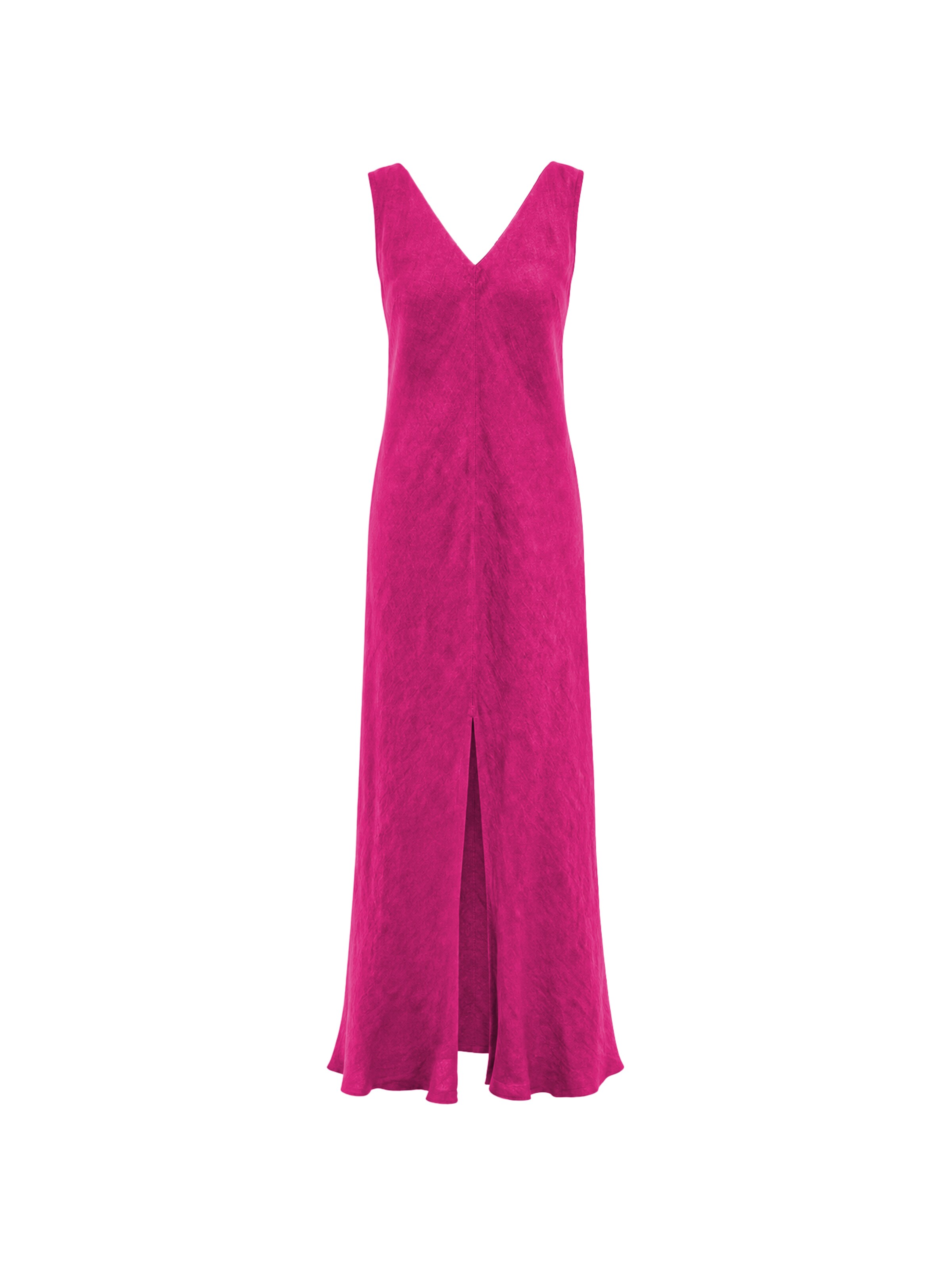 Abito 'Maxi Linen Dress with V Neck' in 34 Haris Cotton di colore rosa scuro, Visualizzazione prodotti