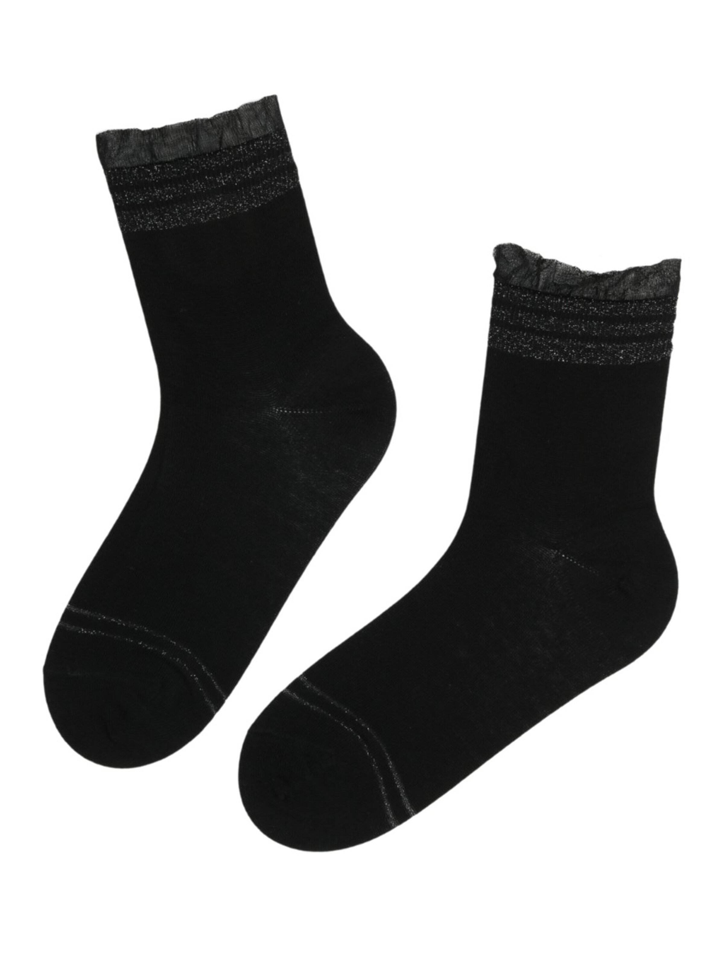 Sokisahtel Sokker 'GABRIELLE socks with a sparkly edge' i sort: forside