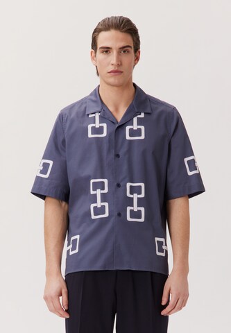 Studio Seidensticker Regular fit Button Up Shirt 'Studio' in Blue: front