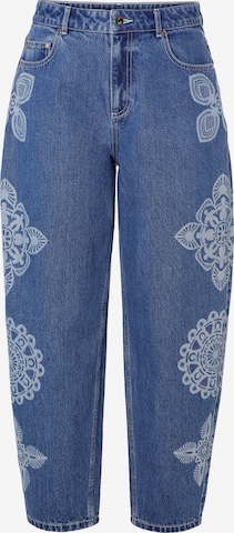 Barrel Jean 'Pola' TATUUM en bleu : devant