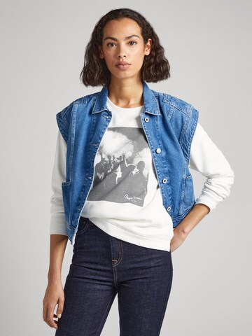 Pepe Jeans - Sweatshirt 'BEATRIX' em branco: frente