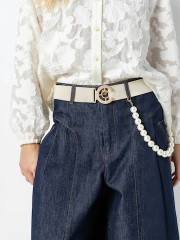 Ceinture ' Logo ' Coster Copenhagen en beige : devant