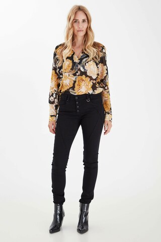 PULZ Jeans - Skinny Calças de ganga 'ANNA' em preto