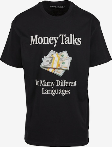 T-Shirt 'Money Talks' Mister Tee en noir : devant