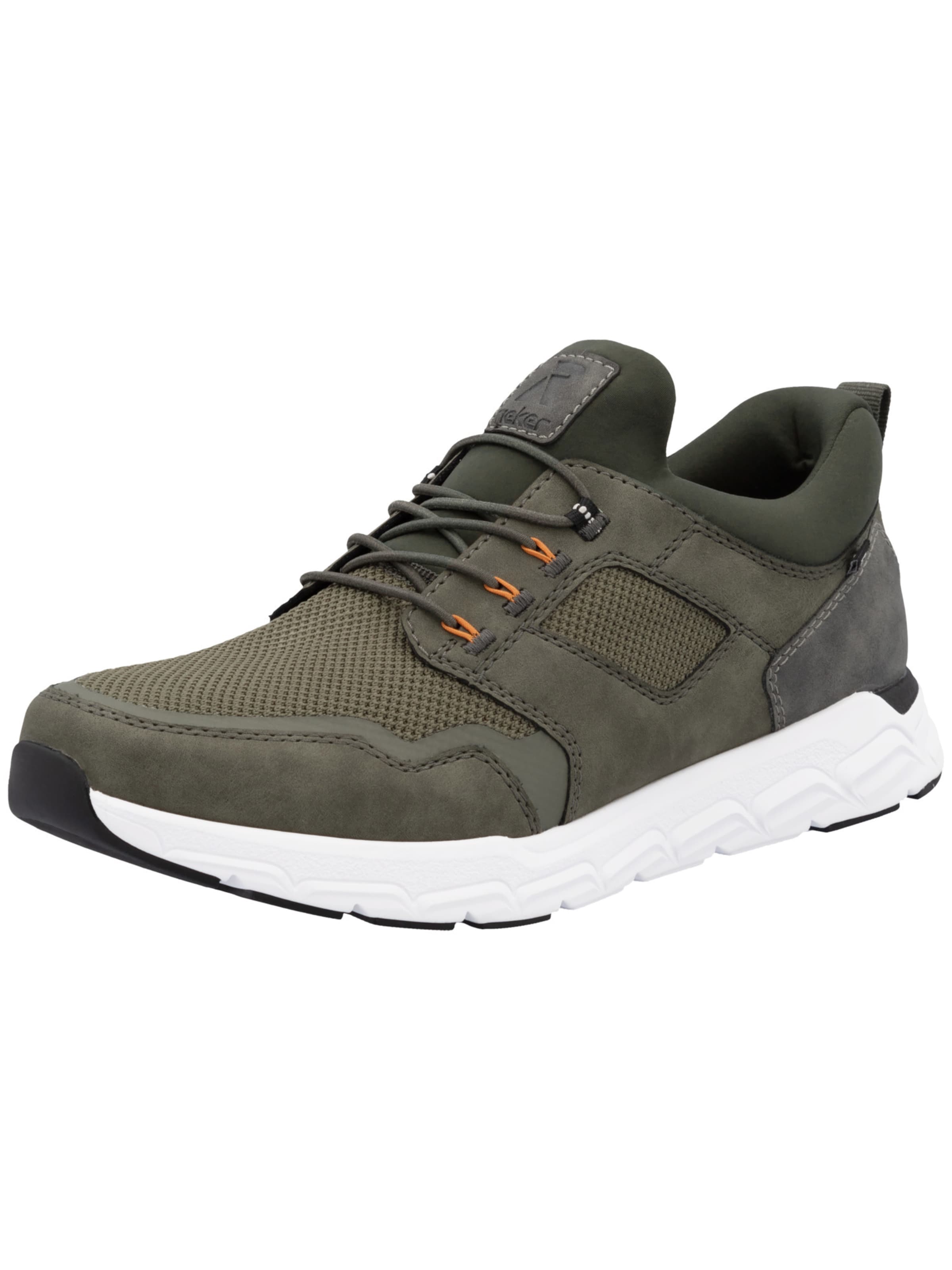 Sneaker bassa di Rieker in verde: frontale
