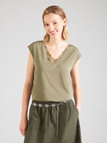 PIECES Shirt 'PCKAMALA' in Green: front