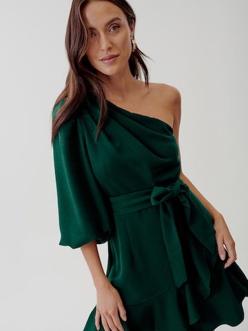 Robe 'PHOEBE' Tussah en vert