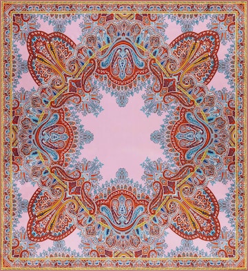 Foulard ' PAISLEY REFLECTION ' di Roeckl in giallo: frontale